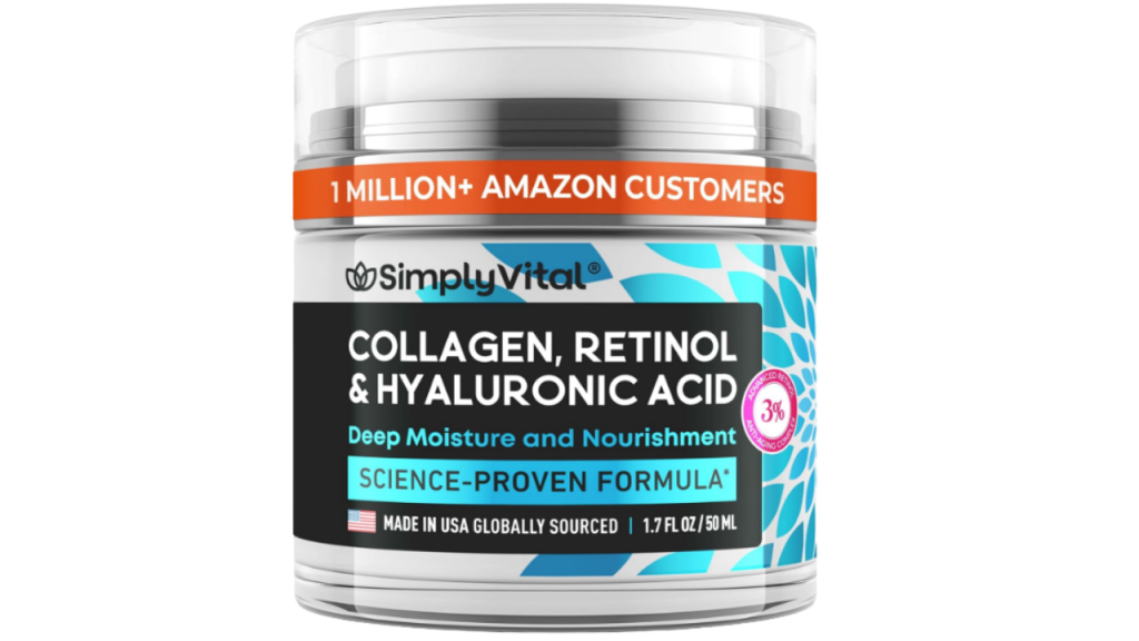SimplyVital Collagen, Retinol & Hyaluronic Acid Cream