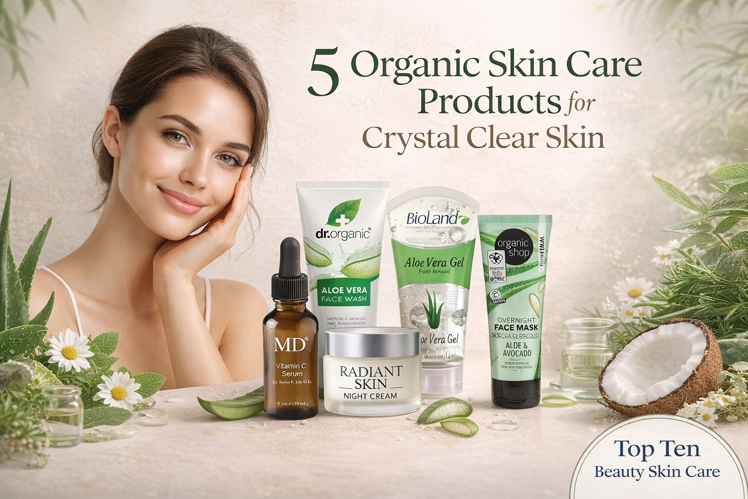 5 Must-Have Organic Skincare Products for Crystal Clear Skin (2026 Guide)