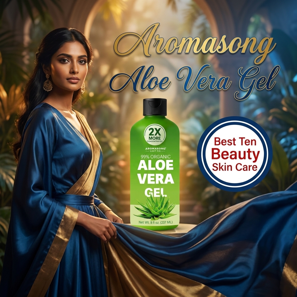 Aromasong Aloe Vera Gel Bottle - Size, Packaging, and Product Specifications