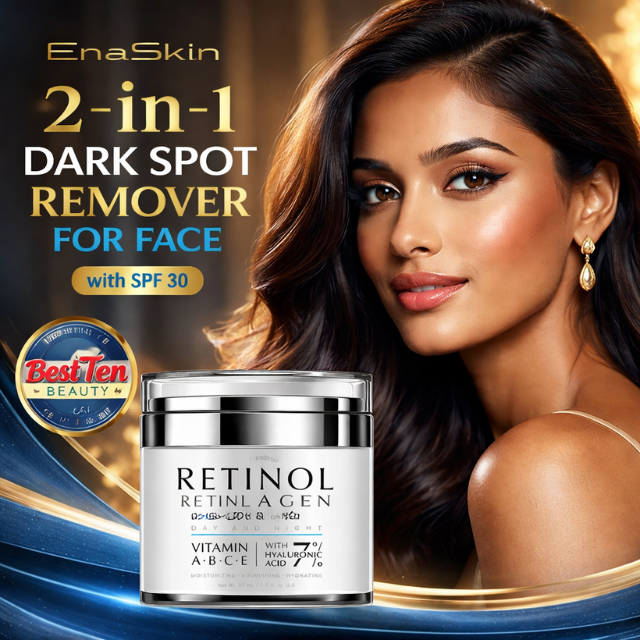 EnaSkin Dark Spot Remover for Face with SPF sun protection daily moisturizer